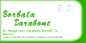 borbala darabont business card